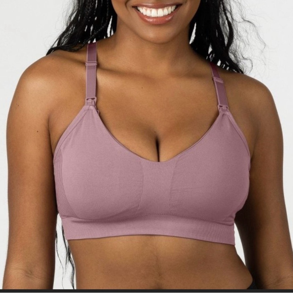 Kindred Bravely Mauve Wireless Maternity/Nursing Bra